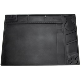 Covor de lucru ESD din silicon Yihua, 36 × 26 cm, cu organizator