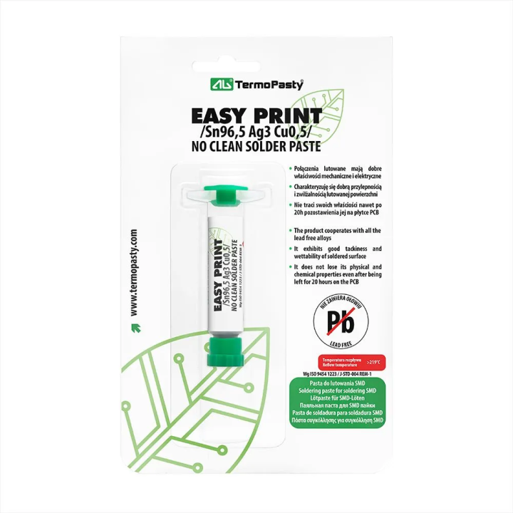 Pastă de lipit Easy Print SAC305 fără plumb, 20 g