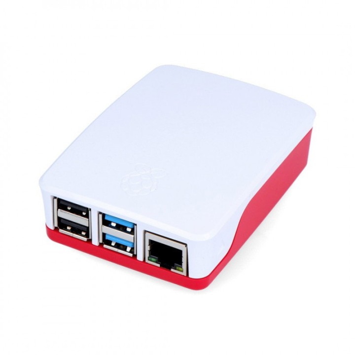 Carcasă oficială Raspberry Pi 4, roșu cu alb