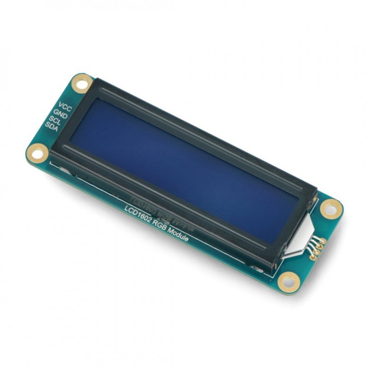 LCD 2×16 caractere cu backlight RGB (I2C)