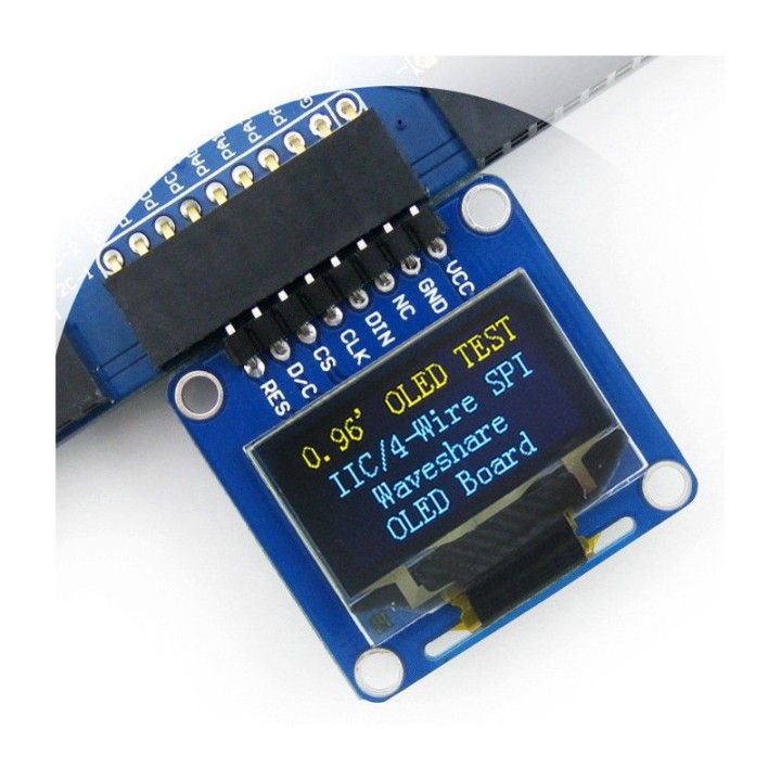 Ecran OLED 0,96" 128×64 (SSD1306, I2C/SPI)