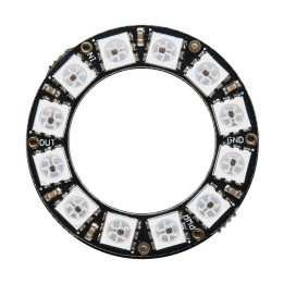 Inel NeoPixel cu 12 LED-uri RGB WS2812B (Adafruit)