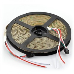 Bandă LED adresabilă WS2811 12 V, 60 LED/m, IP65, 5 m