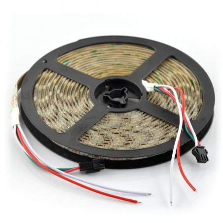 Bandă LED adresabilă WS2811 12 V, 60 LED/m, IP65, 5 m