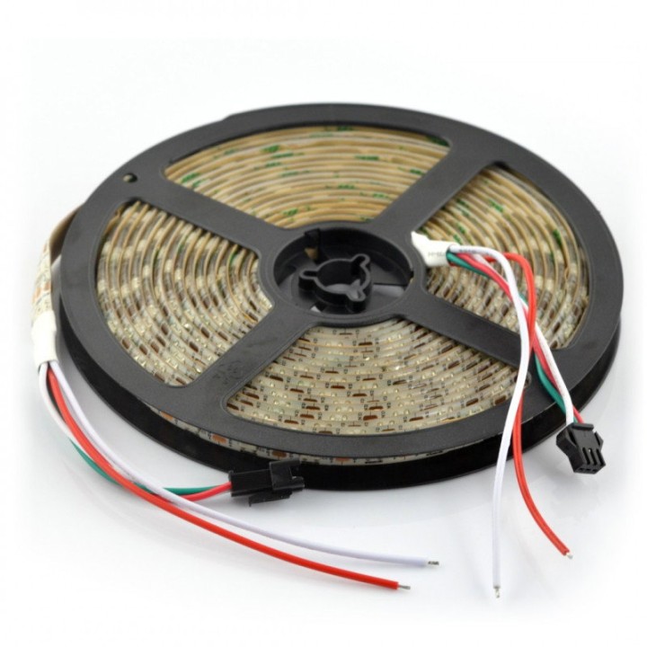 Bandă LED adresabilă WS2811 12 V, 60 LED/m, IP65, 5 m