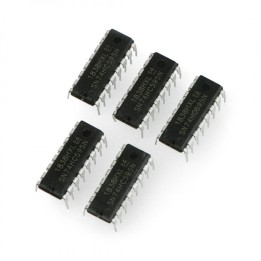 Registru de deplasare 74HC595 (set 5, DIP-16)