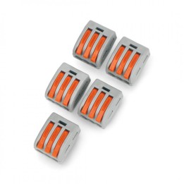 Conectori rapizi cu pârghie 3 căi, 32 A (set 5)