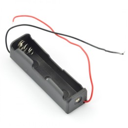 Suport pentru 1 acumulator 18650, cu fire