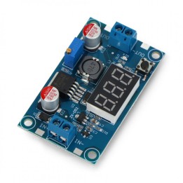 Convertor coborâtor LM2596 cu voltmetru, 3 A