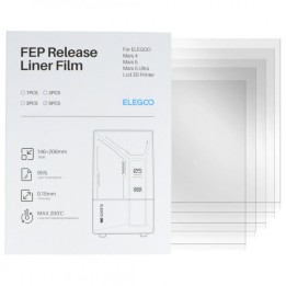 Set 5 folii FEP Elegoo 206 × 146 mm pentru Mars 4/5