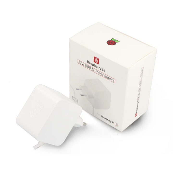 Alimentator oficial Raspberry Pi 27 W USB-C, alb — Letcon