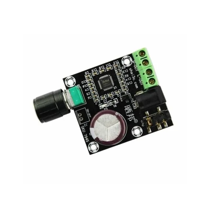 Amplificator stereo clasa D PAM8610, 2×10 W — Letcon