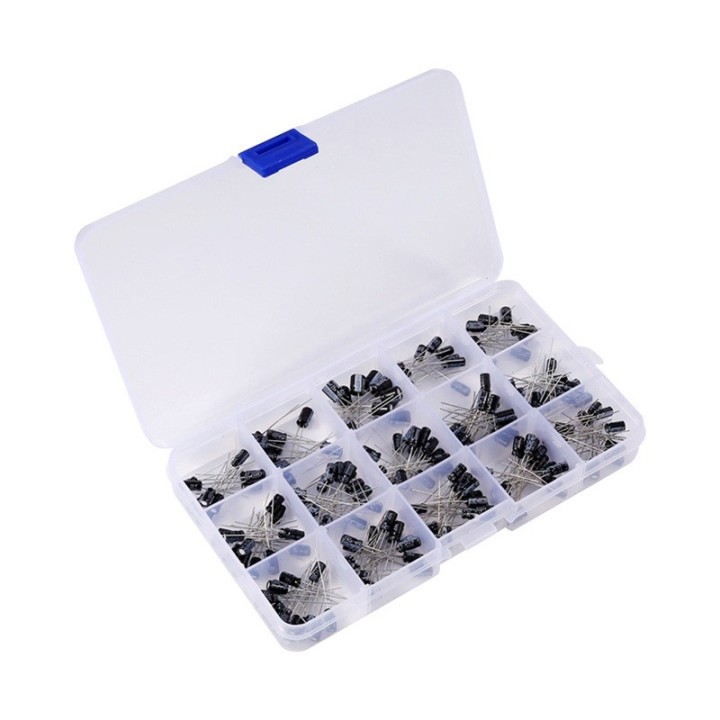 Set 200 condensatoare electrolitice, 15 valori | Letcon