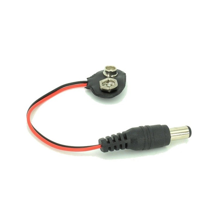 Cablu baterie 9 V cu mufă DC pentru Arduino — Letcon