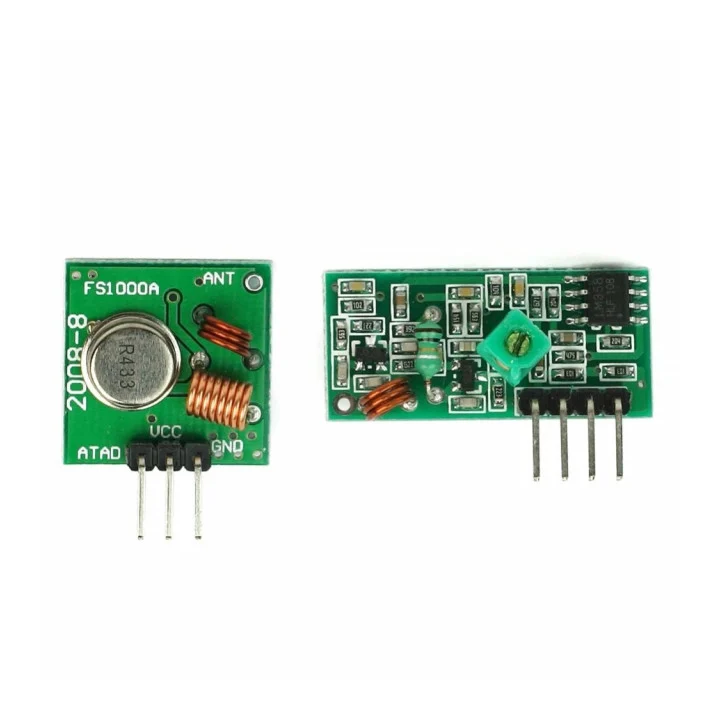 Set radio 433 MHz: emițător FS1000A + receptor — Letcon