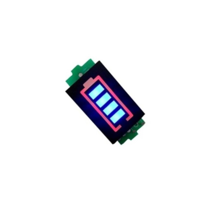 Indicator de tensiune pentru acumulatori Li-Po 1S-8S, cu LED-uri