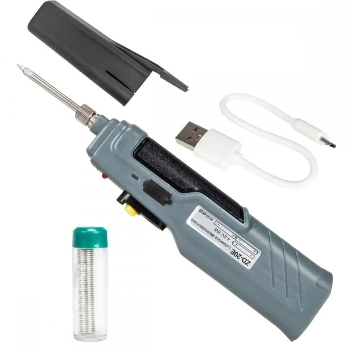 Mini letcon portabil ZD-20E, 8 W, USB / baterii
