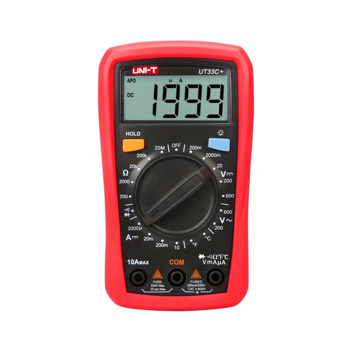 Multimetru digital UNI-T UT33C+, cu măsurare de temperatură