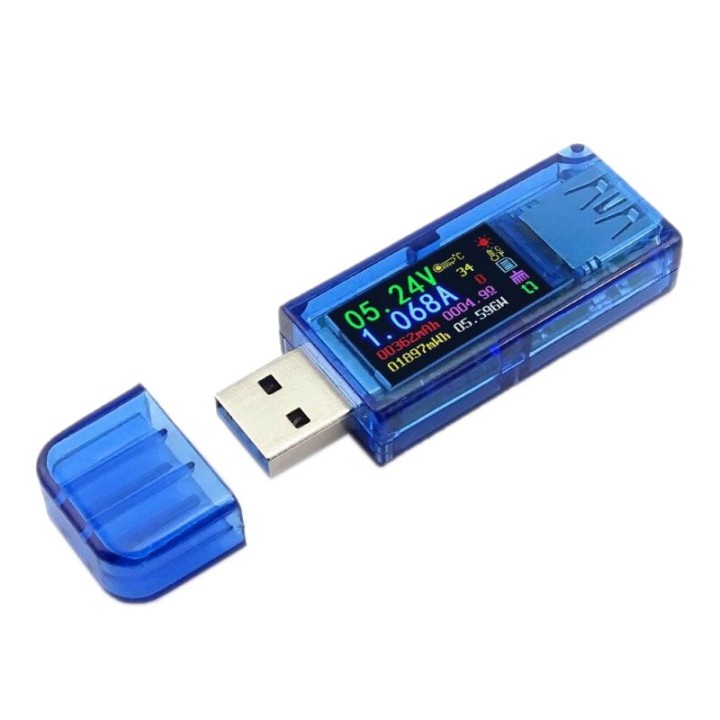 Tester USB AT35, 3,7–30 V / 0–4 A, cu detecție Quick Charge