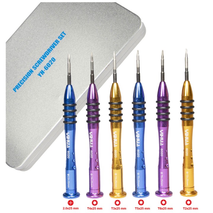 Set 6 șurubelnițe de service Yihua YH-6020-A, Torx + cruce