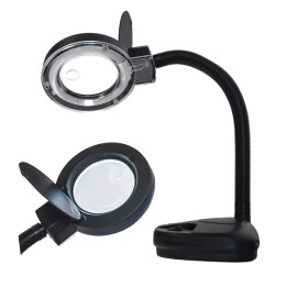 Lampă cu lupă Yihua 239, 3D + 10D, Ø90 mm, braț flexibil