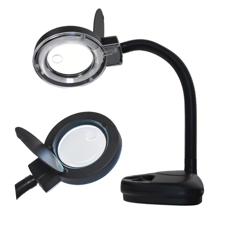 Lampă cu lupă Yihua 239, 3D + 10D, Ø90 mm, braț flexibil