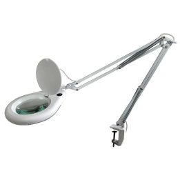 Lampă cu lupă ZD-129A, LED 7 W, lentilă 127 mm / 5D, prindere de masă